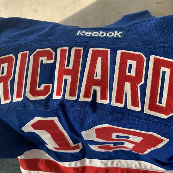 New York Rangers Reebok Jersey. Center Ice Collection. Brad Richards Authentic Stitching