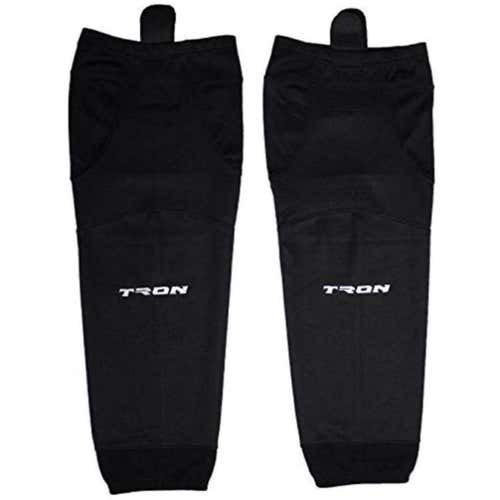 2 Pack Brand New Tron SK100 Pro Style Hockey Socks Black 22”