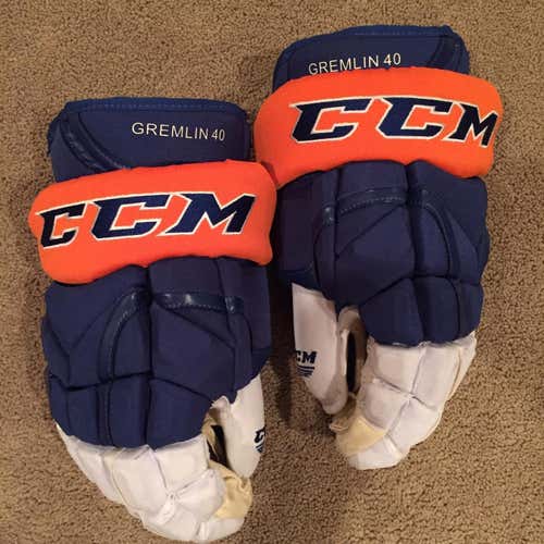 CCM HG12 Gloves Senior Pro Stock - New York Islanders Stadium Series