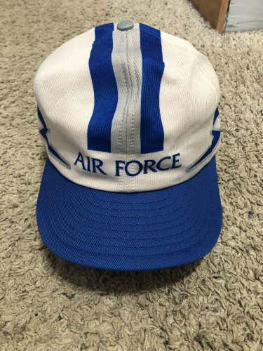 Vintage Air Force Academy Falcons AFA White Blue 1980s Snapback Hat