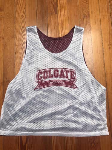 Colgate Lacrosse Reversible Pinnie #24 Maroon And White