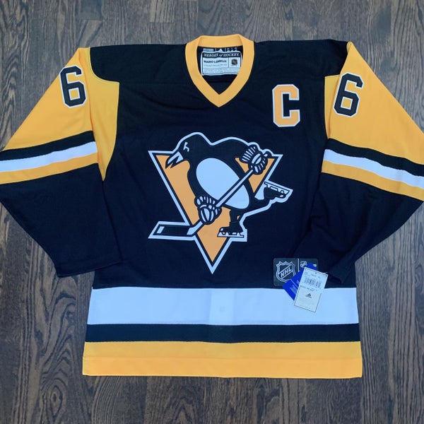 Men's Pittsburgh Penguins Mario Lemieux Adidas Authentic Reverse