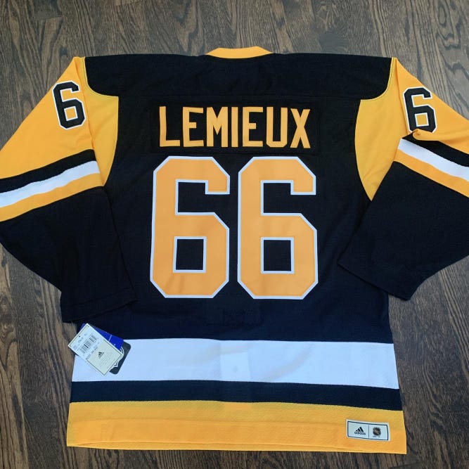 New Adidas Mario LEMIEUX #66 Heroes Of Hockey Jersey