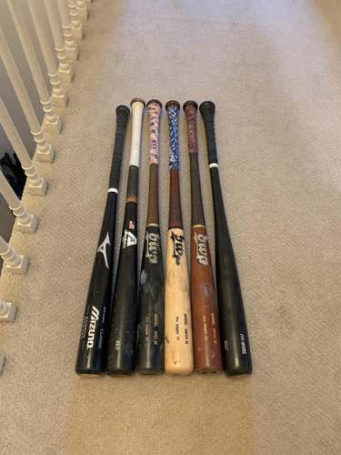 5 Wood Bats. Will Sell All Or Individual