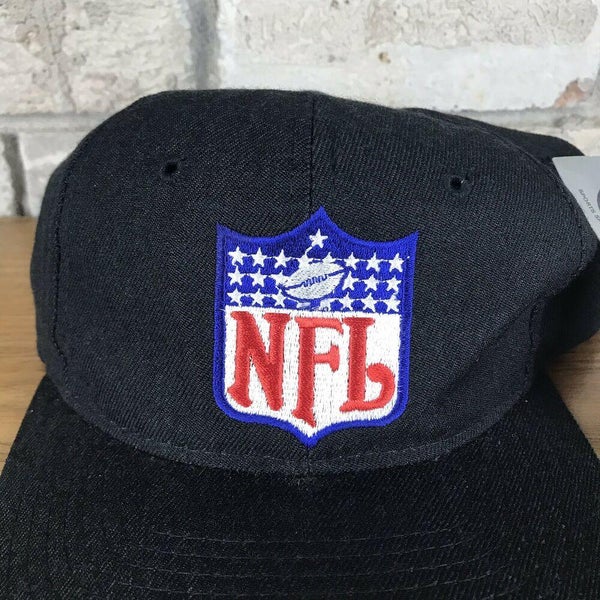 NWT Vintage Sports Specialties NFL Shield Snapback Hat Black RARE