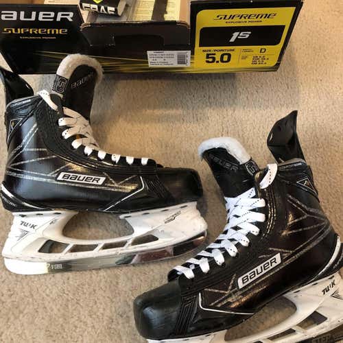 BAUER Supreme 1S Hockey Skates. Size 5D