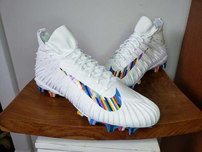 Nike Mens Alpha Menace Elite Vapor Crucial Catch NFL Football Cleats - Size 13 AV4105-100