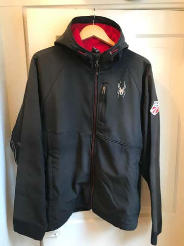 Spyder Men's Soft-shell, Hooded Jacket - sz. XL