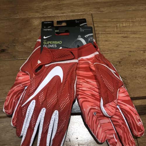 New Nike Superbad 4.5 Football Gloves L Large