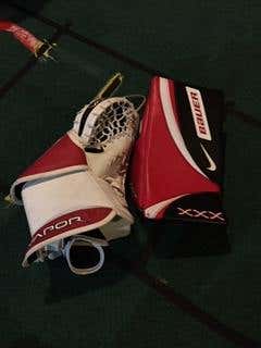 New Bauer Goalie Gloves & Blockers Regular Senior (Brand New) (Super Cheap)