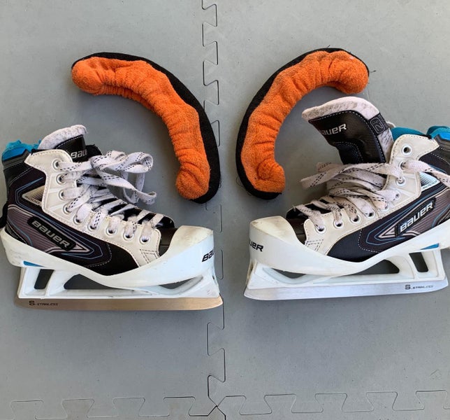 Bauer Reactor 5000 Hockey Goalie Skates Junior Size 2.5
