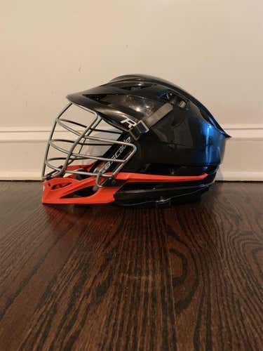 Cascade R black and orange helmet for players