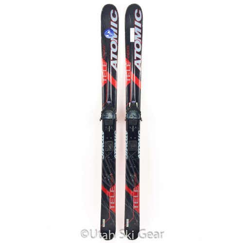 USED 163 Atomic Teledaddy Skis 04/05 Voile 3-Pin Cable Telemark Bindings
