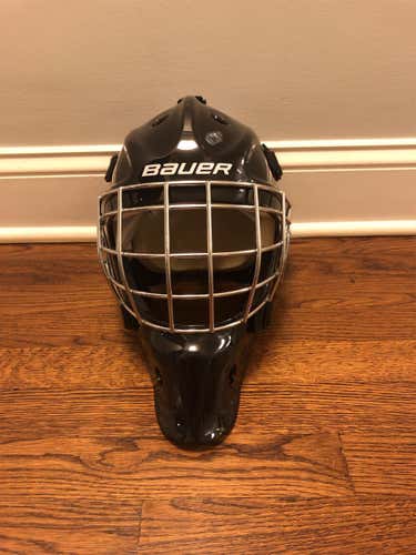 Junior Bauer Hockey Goalie Helmet - Comes With Clear Neck Protector!