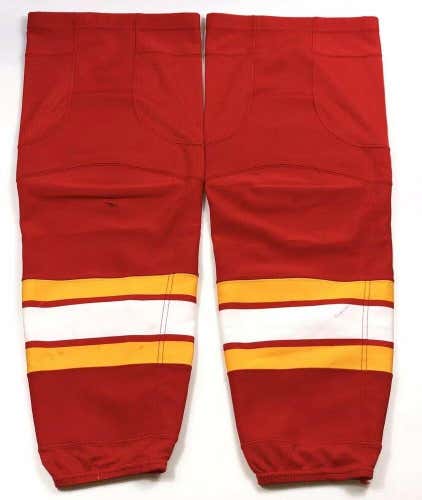 Pro Stock Pro Return XL Reebok Edge Socks Calgary Flames Alternate