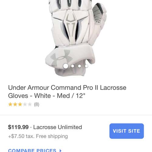 New Command Pro 2 Lacrosse Gloves