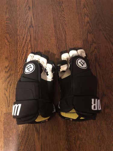 New Black Warrior Hockey Gloves - Perfect Condition!