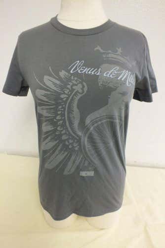 (4) American Apparel 'Venus de Miles' Gray 100% Cotton T-Shirt Women's Large NEW