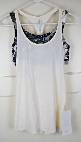 *NWT* Lululemon All Sport Support Tank ANWI/EFAW Padded Bra Women's Size: 4