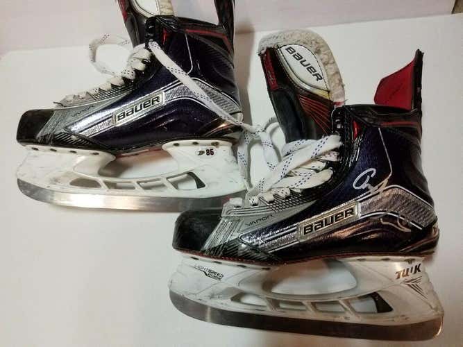 ONDREJ KASE Signed ROOKIE PM Bauer 1X 7.5 EA Anaheim Ducks Game Worn Used Skates