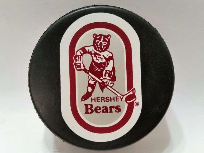 1995'96 HERSHEY BEARS AHL GAME PUCK InGlasCo America Hockey League AD Back