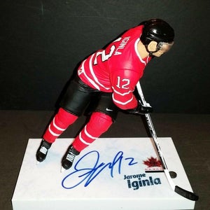 JAROME IGINLA Team Canada Autographed Signed McFarlane Figure Hockey NHL COA
