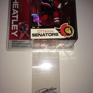 DANY HEATLEY Ottawa Senators Autographed Signed McFarlane Figure Hockey COA NHL