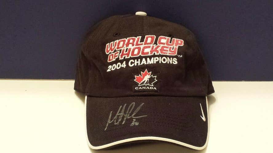 MARTIN BRODEUR Team Canada 2004 World Cup Hockey Champs AUTOGRAPHED Signed Hat