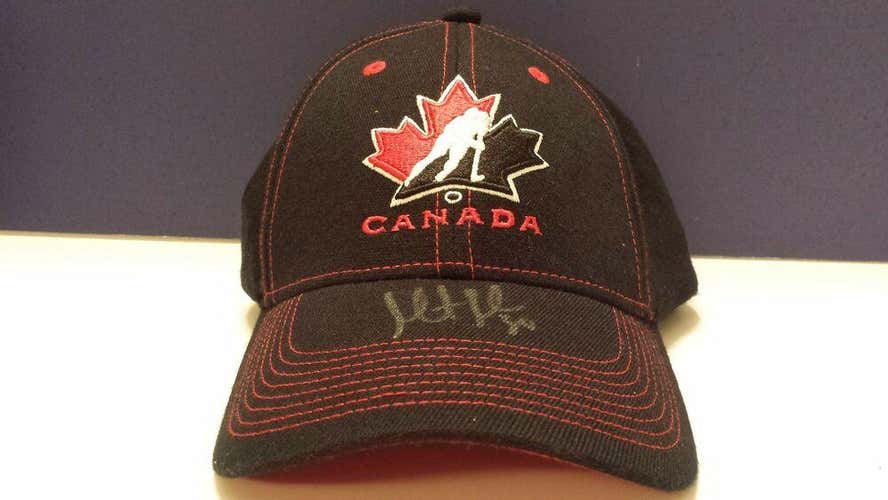 MARTIN BRODEUR Team Canada AUTOGRAPHED Signed Hockey Olympics Hat Cap w/ COA