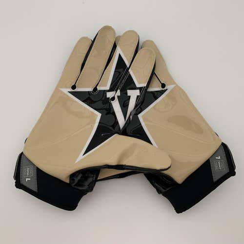 NEW! Nike Vapor Jet 4.0 Football Gloves VANDERBILT COMMODORES PGF431 011 Size L