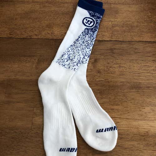 Warrior Socks New Size Large Royal Blue White