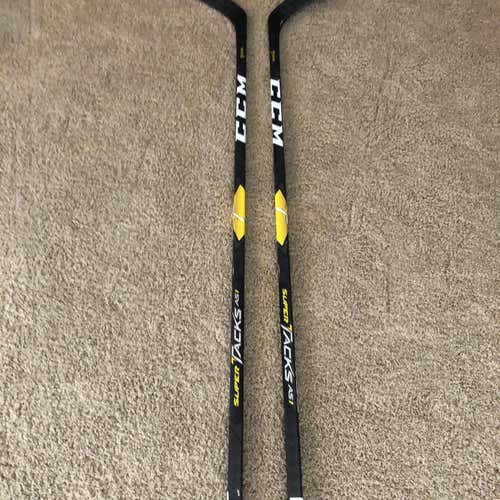 New 2 Pack Super Tacks AS1 Hockey Stick Lefty Toe Senior Pro Stock