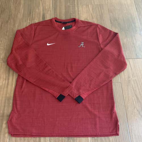 New Nike Alabama Crimson Tide Long Sleeve Modern Top Sweater Mens L