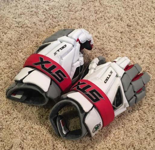 Ohio State Game Worn Cell IV Lacrosse Gloves