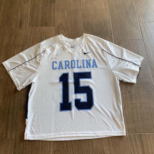New Nike UNC North Carolina Tar Heels #15 Lacrosse Game Jersey Mens L