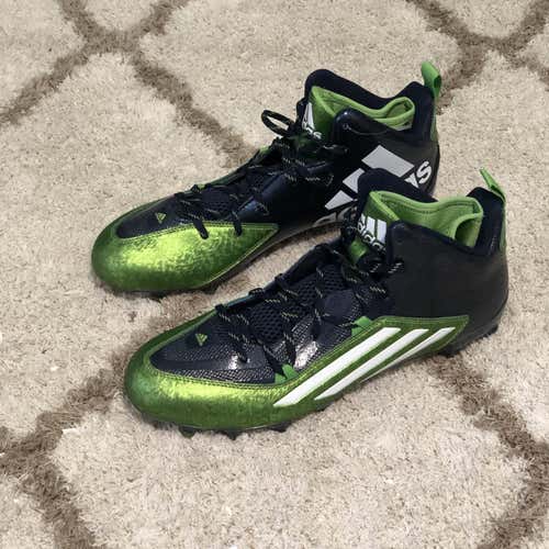 New Adidas Green And Blue Football Cleats
