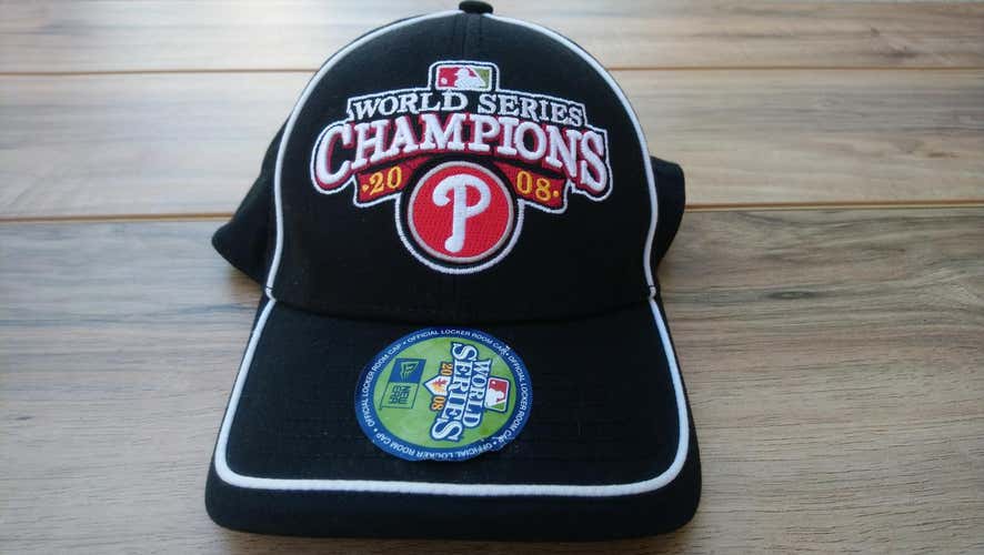 Philadelphia Phillies 2008 World Series Champions New Era Official Locker Room Cap MINT CONDITION!~