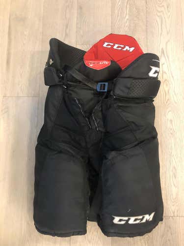Used CCM HP QLT Pants   Hockey Pants Black  (MED)  CalgaryHitmen (P201)