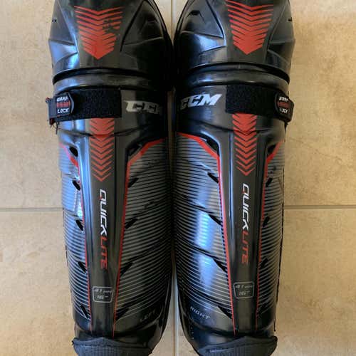 CCM QuickLite Shin Pads Sz 16”