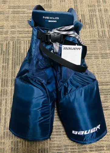 Bauer Nexus 8000 Hockey Pants Navy Blue Junior Large *New*
