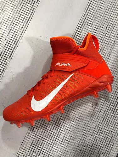 Nike Alpha Mwnace Pro Mid 2 Cleats Sz 11 Orange
