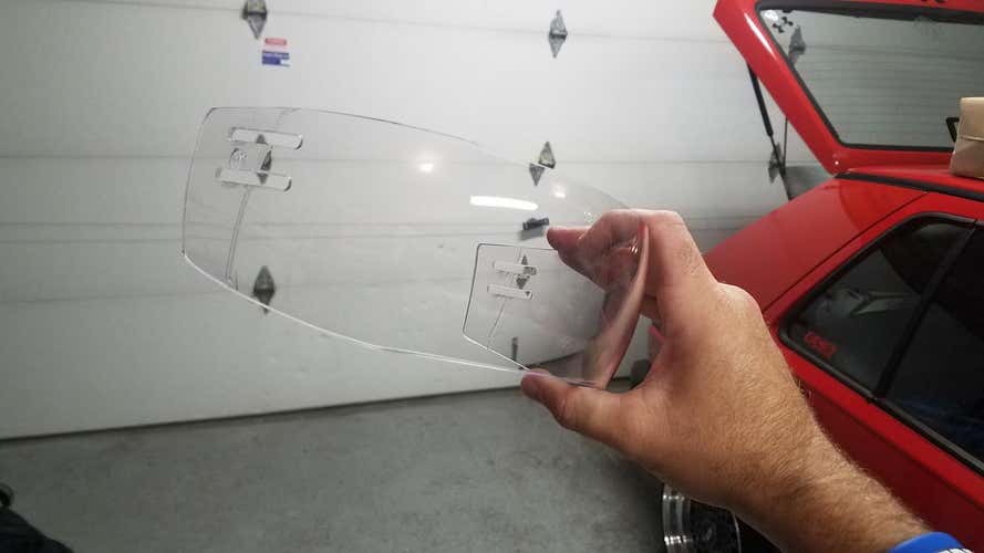 Itech pro stock short cut visor