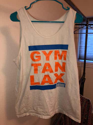 University of Florida Gators Lacrosse Tank Top Men's Large GYM TAN LAX