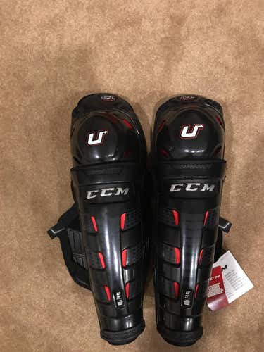 New W/Tags CCM Crazy Light Shin Pads - 16”