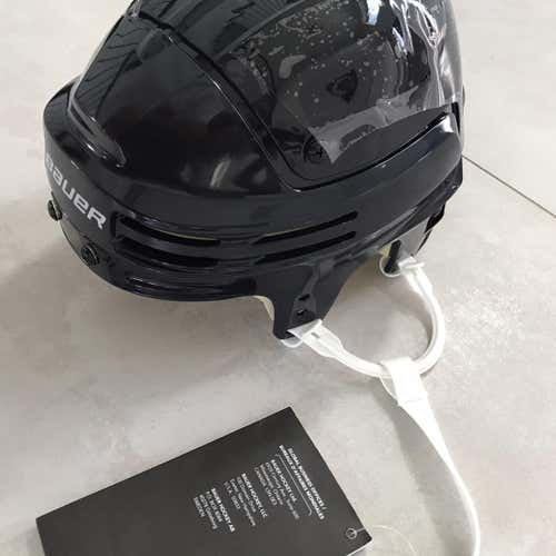 New Pro Return Bauer 4500 Hockey Helmet - Navy Blue W/white Loops Pro Stock Florida Panthers