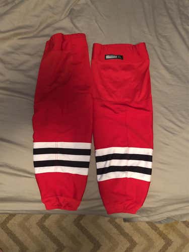 Chicago Blackhawks XL Reebok Pro Stock Socks