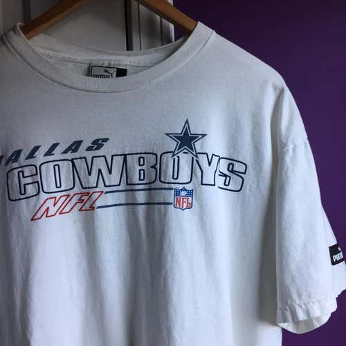 Vintage Dallas Cowboys Americas Team NFL Graphics Puma Shirt Adult