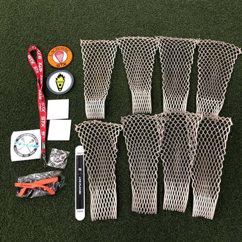 8 Pieces Of Used Stringking Mesh Plus More