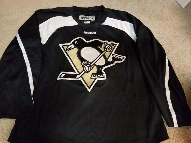 PITTSBURGH PENGUINS Black Gold NEW Reebok Pro Light Weight Weight Jersey XL