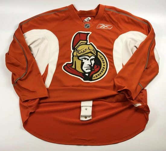 Pro Stock Pro Return 58 Reebok Edge 1.0 Orange Practice Jersey Ottawa Senators Fransoo